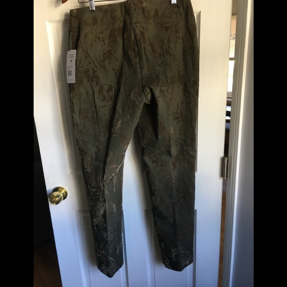 Lisette l denim pant with flocking print size 10 - Picture 5 of 5